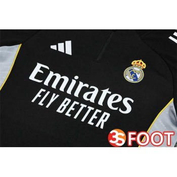 Ensemble Survetement De Foot Real Madrid Noir 2025/2026
