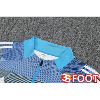 Ensemble Survetement De Foot Real Madrid Bleu 2025/2026