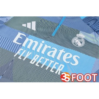 Ensemble Survetement De Foot Real Madrid Bleu 2025/2026