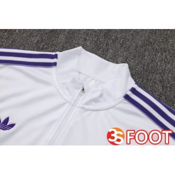 Ensemble Survetement De Foot Real Madrid Blanc 2025/2026
