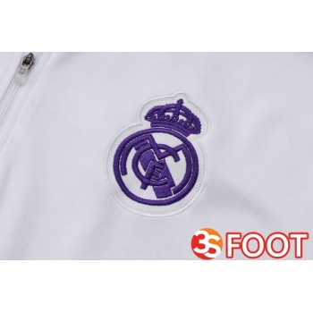 Ensemble Survetement De Foot Real Madrid Blanc 2025/2026