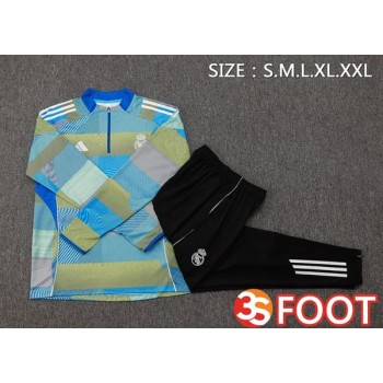 Ensemble Survetement De Foot Real Madrid Bleu 2025/2026