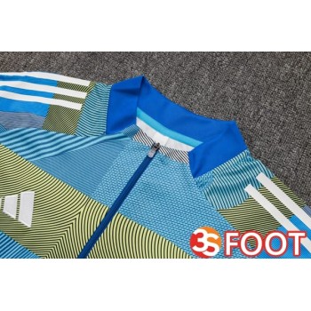 Ensemble Survetement De Foot Real Madrid Bleu 2025/2026