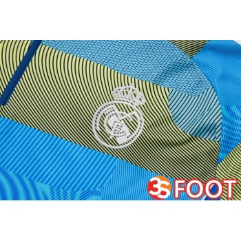 Ensemble Survetement De Foot Real Madrid Bleu 2025/2026
