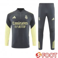 Ensemble Survetement De Foot Real Madrid Gris 2025/2026