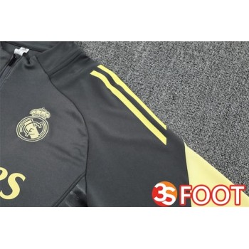 Ensemble Survetement De Foot Real Madrid Gris 2025/2026