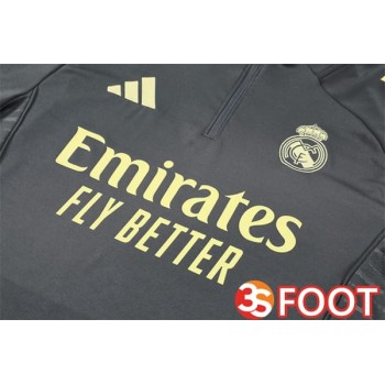 Ensemble Survetement De Foot Real Madrid Gris 2025/2026
