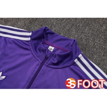 Ensemble Survetement De Foot Real Madrid Pourpre 2025/2026