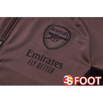 Ensemble Veste Survetement De Foot Arsenal Pourpre 2025/2026