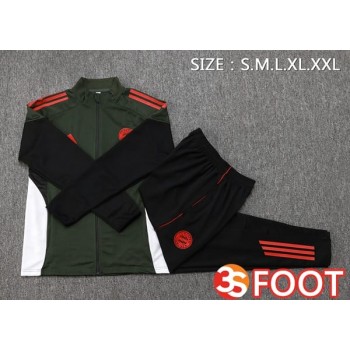 Ensemble Veste Survetement De Foot Bayern Munich Vert 2025/2026