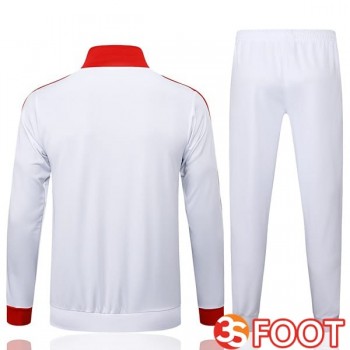 Ensemble Veste Survetement De Foot Bayern Munich Blanc 2025/2026