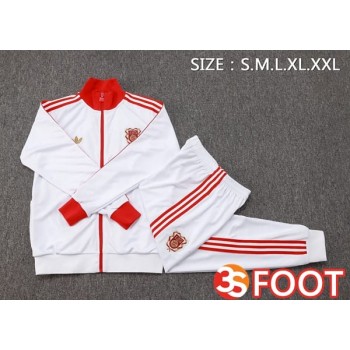 Ensemble Veste Survetement De Foot Bayern Munich Blanc 2025/2026