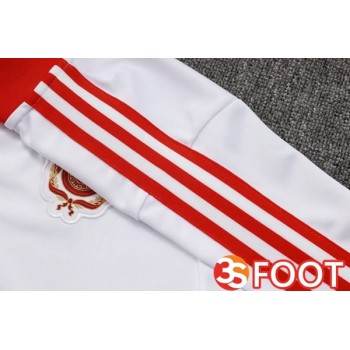 Ensemble Veste Survetement De Foot Bayern Munich Blanc 2025/2026