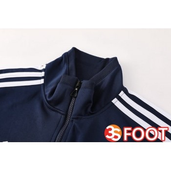 Ensemble Veste Survetement De Foot Real Madrid Bleu Royal 2025/2026