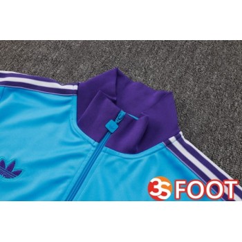 Ensemble Veste Survetement De Foot Real Madrid Bleu 2025/2026