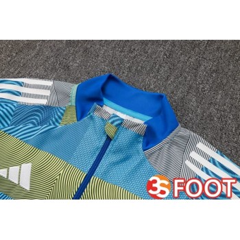 Ensemble Veste Survetement De Foot Real Madrid Bleu 2025/2026