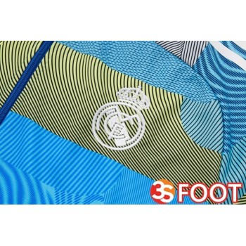 Ensemble Veste Survetement De Foot Real Madrid Bleu 2025/2026