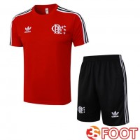 Ensemble Training T-Shirts Flamengo + Shorts Rouge 2025/2026