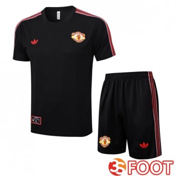 Ensemble Training T-Shirts Manchester United + Shorts Noir 2025/2026
