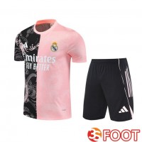 Ensemble Training T-Shirts Real Madrid + Shorts Noir Rose 2025/2026
