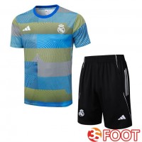 Ensemble Training T-Shirts Real Madrid + Shorts Bleu 2025/2026