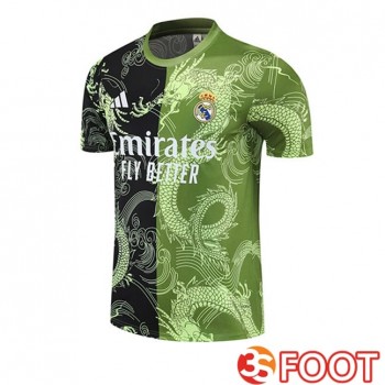 Training T-Shirts Real Madrid Noir Vert 2025/2026