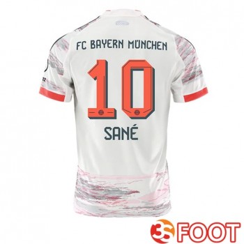 Maillot De Foot Bayern Munich (Sané 10) Exterieur Blanc 2025/2026