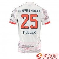 Maillot De Foot Bayern Munich (Müller 25) Exterieur Blanc 2025/2026