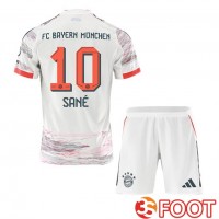 Maillot De Foot Bayern Munich (Sané 10) Enfant Exterieur Blanc 2025/2026