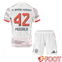 Maillot De Foot Bayern Munich (Musiala 42) Enfant Exterieur Blanc 2025/2026