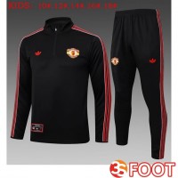 Ensemble Survetement De Foot Manchester United Enfant Noir 2025/2026