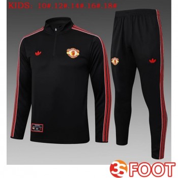 Ensemble Survetement De Foot Manchester United Enfant Noir 2025/2026