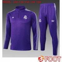 Ensemble Survetement De Foot Real Madrid Enfant Pourpre 2025/2026
