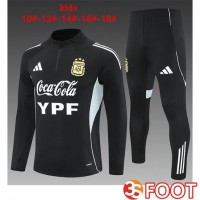 Ensemble Survetement De Foot Argentine Enfant Noir 2025/2026 Ensemble Survetement De Foot Argentine Enfant Noir 2025/2026