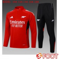 Ensemble Survetement De Foot Arsenal Enfant Rouge 2025/2026