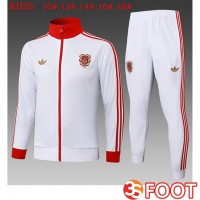 Ensemble Veste Survetement De Foot Bayern Munich Enfant Blanc 2025/2026