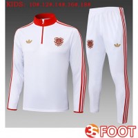 Ensemble Survetement De Foot Bayern Munich Enfant Blanc 2025/2026