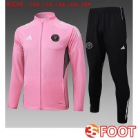Ensemble Veste Survetement De Foot Inter Miami CF Enfant Rose 2025/2026