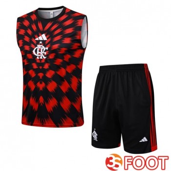 Gilet Foot Flamengo + Shorts Rouge Noir 2025/2026