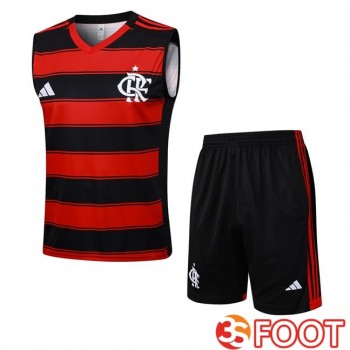 Gilet Foot Flamengo + Shorts Rouge Noir 2025/2026