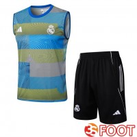Gilet Foot Real Madrid + Shorts Bleu 2025/2026