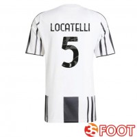 Maillot De Foot Juventus (LOCATELLI 5) Domicile Noir Blanc 2025/2026