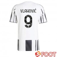 Maillot De Foot Juventus (VLAHOVIĆ 9) Domicile Noir Blanc 2025/2026