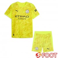 Maillot De Foot Manchester City Enfant Gardien De but Jaune 2025/2026