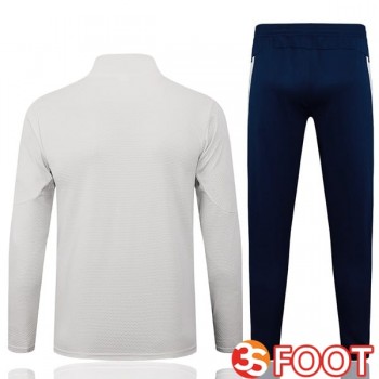 Ensemble Veste Survetement De Foot Portugal Gris 2025/2026