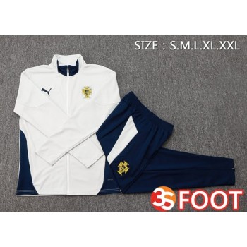 Ensemble Veste Survetement De Foot Portugal Gris 2025/2026