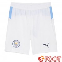 Short De Foot Manchester City Domicile Blanc 2025/2026