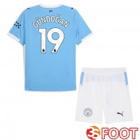 Maillot De Foot Manchester City (Ilkay Gündoğan 19) Enfant Domicile Bleu 2025/2026