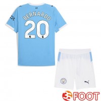 Maillot De Foot Manchester City (Bernardo Silva 20) Enfant Domicile Bleu 2025/2026