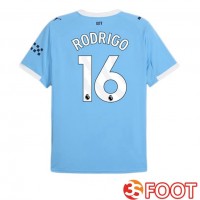 Maillot De Foot Manchester City (Rodrigo 16) Domicile Bleu 2025/2026